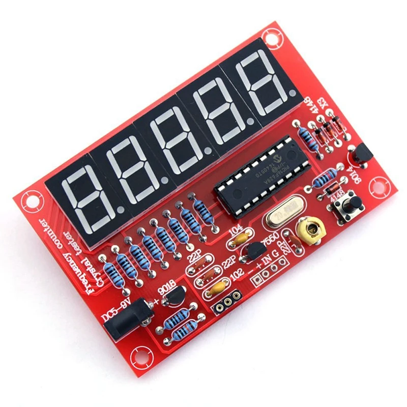 50 МГц кварцевый генератор частоты тестеры счетчика DIY Kit 5 разрешение цифровой