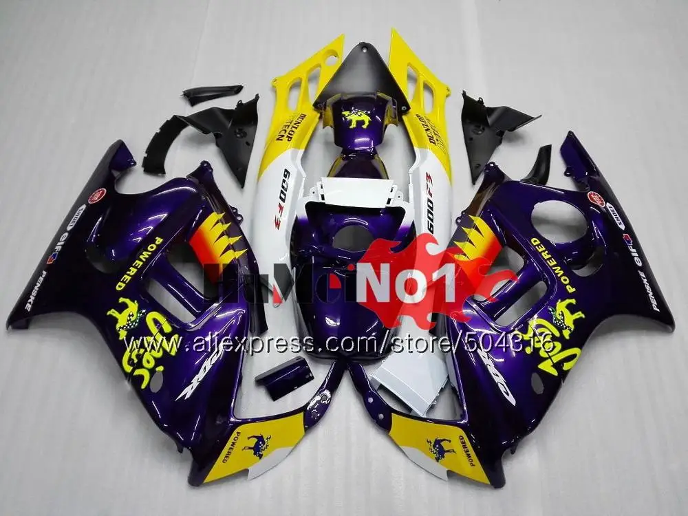 Корпус+ майка для HONDA CBR 600F3 CC CBR600FS 1997 1998 зеленый Глянец 3MC. 1161 CBR600 F3 FS 600CC 600 F3 97-98 CBR600F3 97 98 обтекатели - Цвет: No. 26 Purple