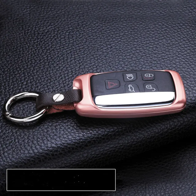 Для Land Rover Discovery Sport LR4 LR5 алюминиевый брелок для ключей в виде ракушки Накладка для Range Rover Evoque Sport Vogue велар(Land Rover Range Rover автомобильные аксессуары - Название цвета: Rose Gold