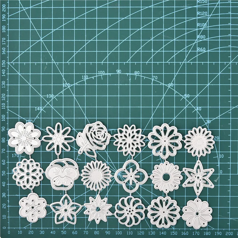 GJCrafts Цветочные металлические режущие штампы для трафареты для скрапбукинга DIY альбом бумажный декор для создания открыток папка для тиснения штампы шаблон