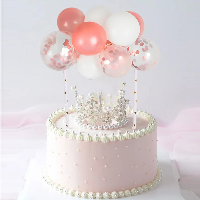 10 шт./лот, 5 дюймов, воздушный шар, гирлянда, арка, топперы для торта, товары для свадебной вечеринки, украшение торта на день рождения, Детские топперы для душа