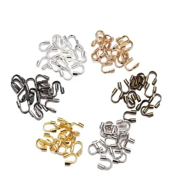 

100 unids/lote 4,5x4mm alambre de protectores de protección de alambre tutor protectores de bucles en forma de accesorios cierre