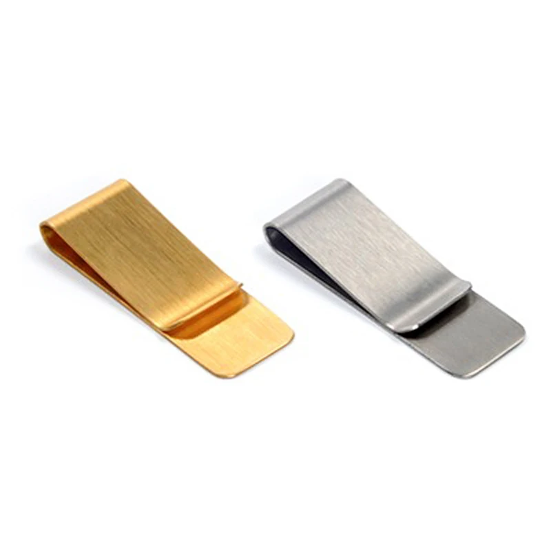 Stainless Steel Metal Money Clip Silver Brass Cash Clamp Holder Wallet Men Women Multipurpose Money Holder