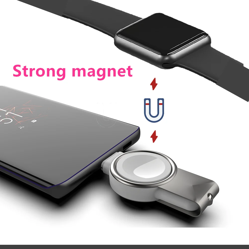 2 in 1 Magnetic Wireless Charger Apple Watch 8 7 6 5 4 SE Ultra iWatch Charger Fast Charging Station wireless charger