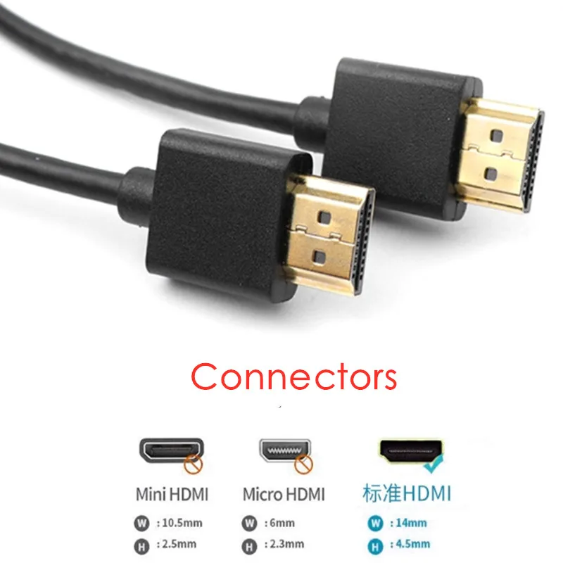 Veggieg ультра-тонкий hdmi-кабель 3D и 4K Премиум Тонкий HDMI кабель HDMI2.0
