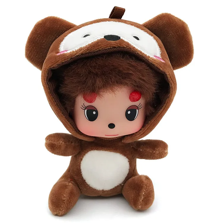 Raccoon Kawaii Monster Baby Косплей-Одежда плюшевая брелок сумка в виде игрушки Подвески Подвеска на рюкзак игрушка на кольцо для ключей для девочек женщин 9 см - Цвет: Raccoon