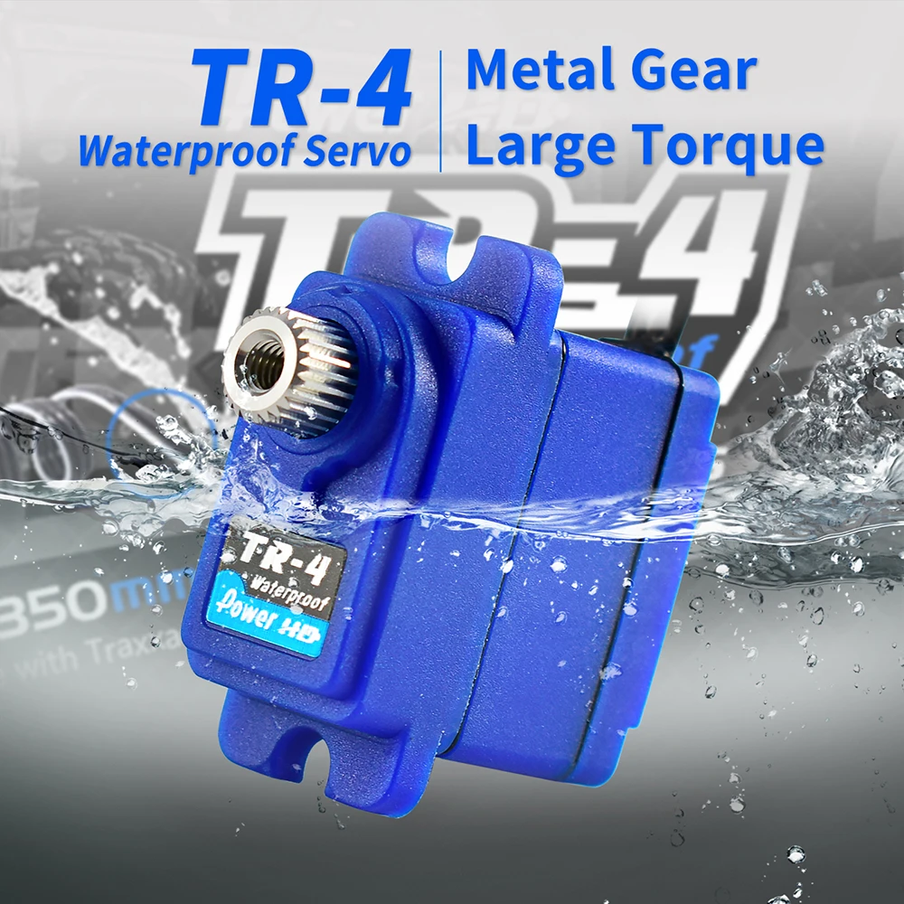 ImpermevelMetalGearServoPowerHDTR4TR4Mini74V26kgTraxxas