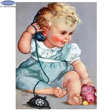 Полный Круглый квадратный 5D Diy Алмазная картина жизнь фото на заказ Алмазная вышивка милый ребенок алмазное мозаичное украшение из страз