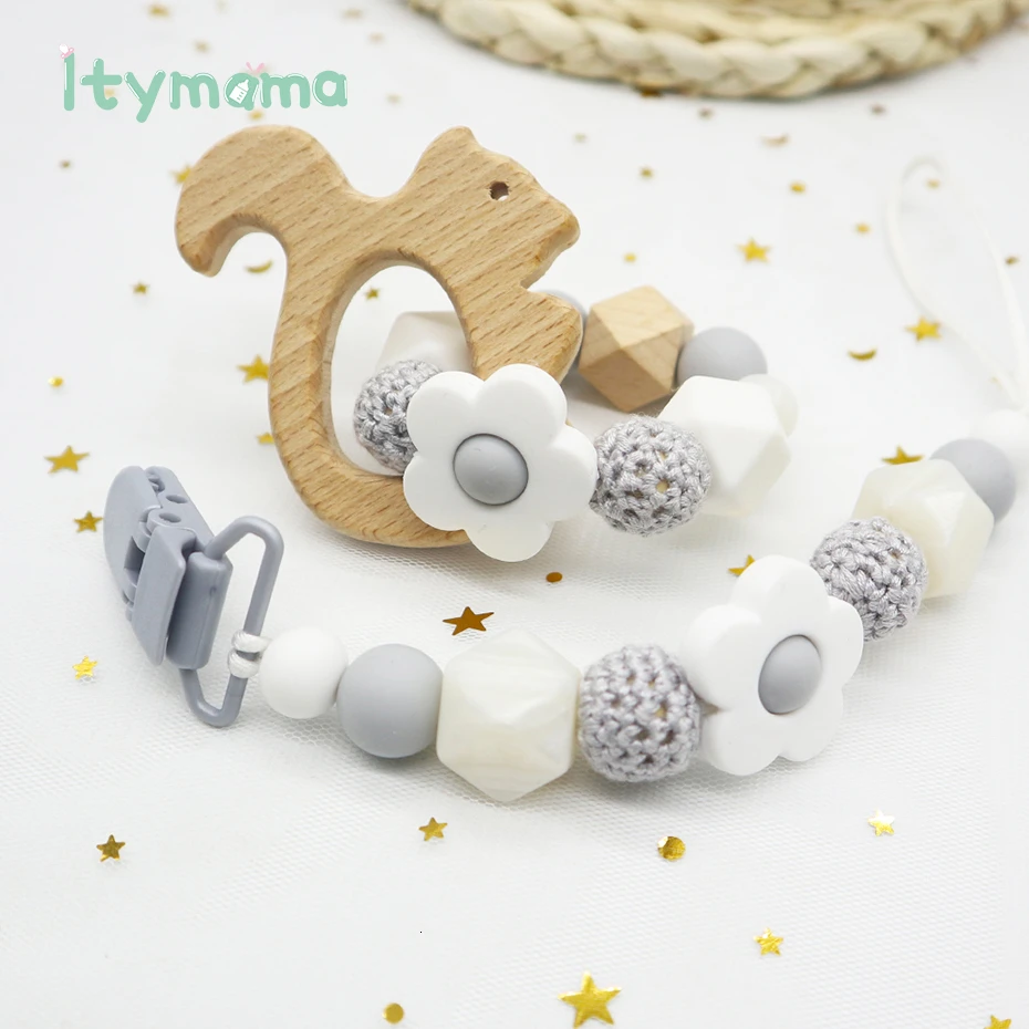 Itymama искусственная кожа зажим деревянные детские игрушки для прорезывания зубов