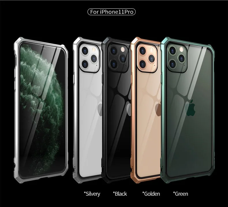 Металлический край противоударный дизайн прозрачный чехол для IPhone 11 Pro XS XR Max Coque на IPhone 11 чехол