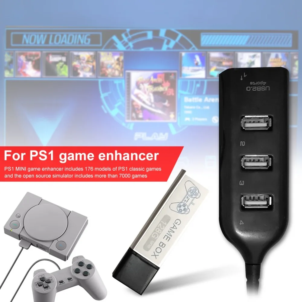 Для игры Enhancer Plug набор игр для Playstation аксессуары встроенные 7000 игры для True Blue Mini PS1 Mini АКСЕССУАРЫ