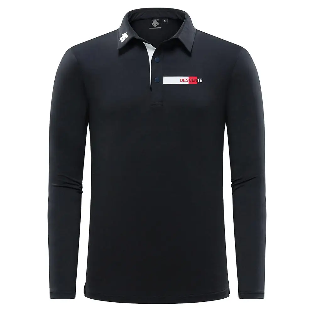 C Мужская спортивная одежда с коротким рукавом Одежда для гольфа s-xxl выбрать Повседневный тенниска - Цвет: Черный