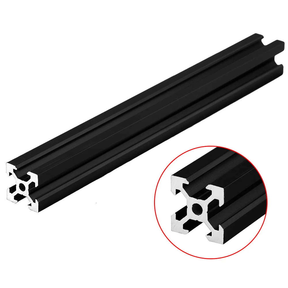 CNC 3D, slot em V, padrão europeu, preto, 2020, 4Pc Lot