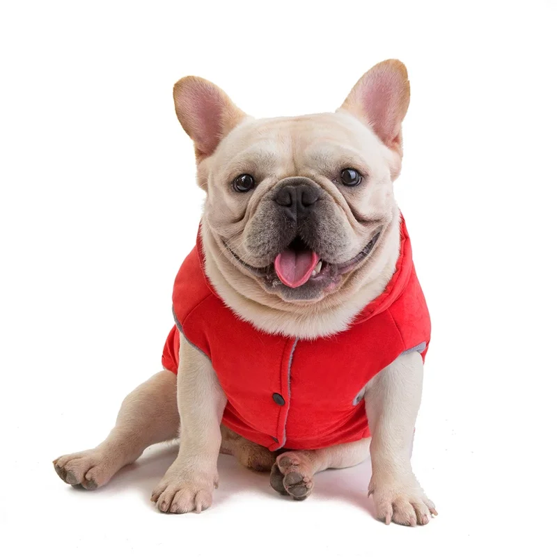 Зимние толстовки для собак с бульдогом; хлопковая рубашка; свитер для полных собак; английский хлопковый жилет; Roupa Cachorro; Роскошная Одежда для больших собак; JJ60MF