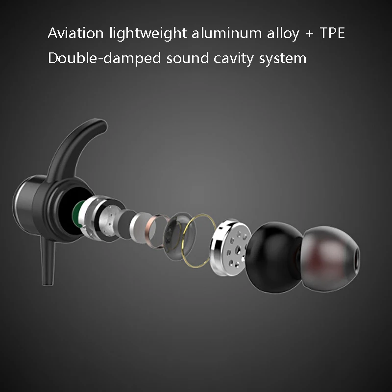 T1 Bluetooth Headset Hanging Ear In Ear Sports Anti Sweat netic Suction Stereo Wireless Bluetooth Headset