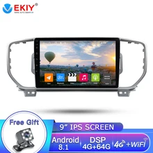 EKIY 9» 2DIN IPS Car Radio For Kia Sportage KX5 2010-2016 Car Multimedia Video Player Navigation GPS Android 8.1 Audio 2Din Dvd