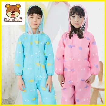

New Raincoat for Children Cartoon Kids Girls Rainproof Rain Coat Waterproof Poncho Boys Rainwear Kindergarten Baby Rainsuit