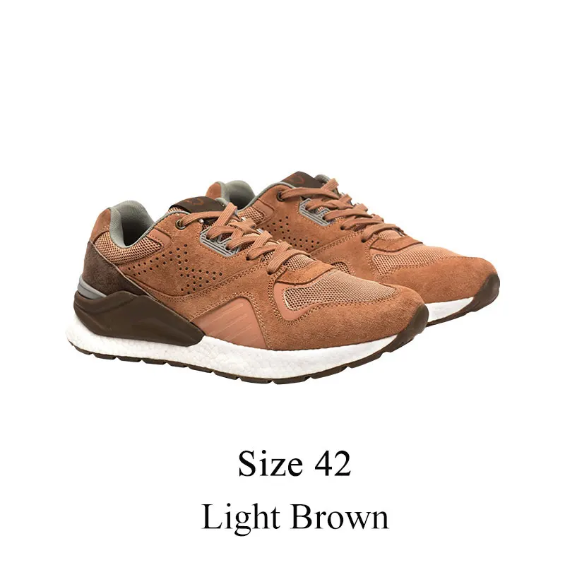 Xiaomi Mijia ретро кроссовки мужские кроссовки для бега спортивные из натуральной кожи прочные дышащие для спорта на открытом воздухе - Цвет: Brown 42