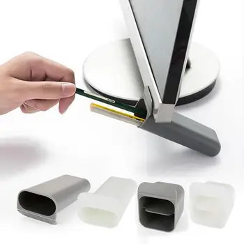 

Desk Container Desktop Bookshelves Home Decor Office Supplies Stationery 2 Styles Display Screen Simple Design Multipurpose