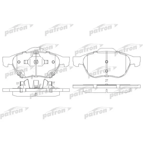 Колодки тормозные дисковые передн TOYOTA: AVENSIS 99-03, AVENSIS