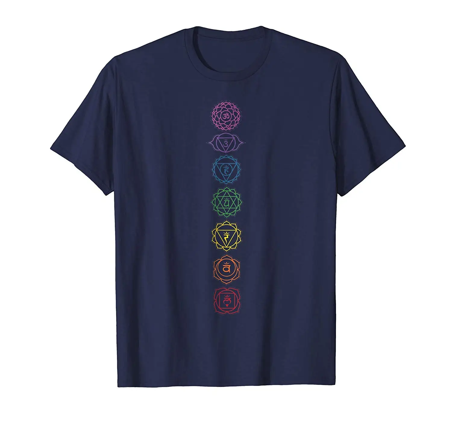 Chakras модная футболка с принтом Йога подарок красочная Священная Геометрия Ом 2020