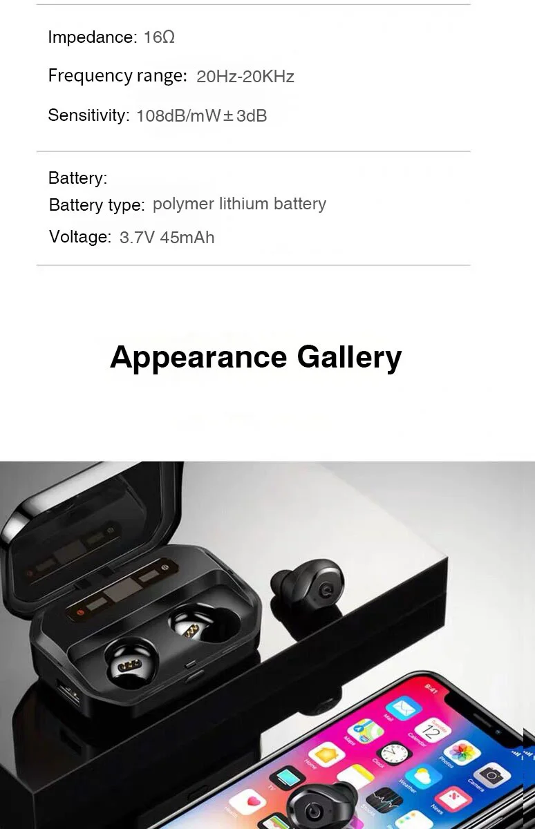 New Xiaomi Mijia Youpin TWS Wireless bluetooth headset IPX 7 waterproof black bluetooth earphone