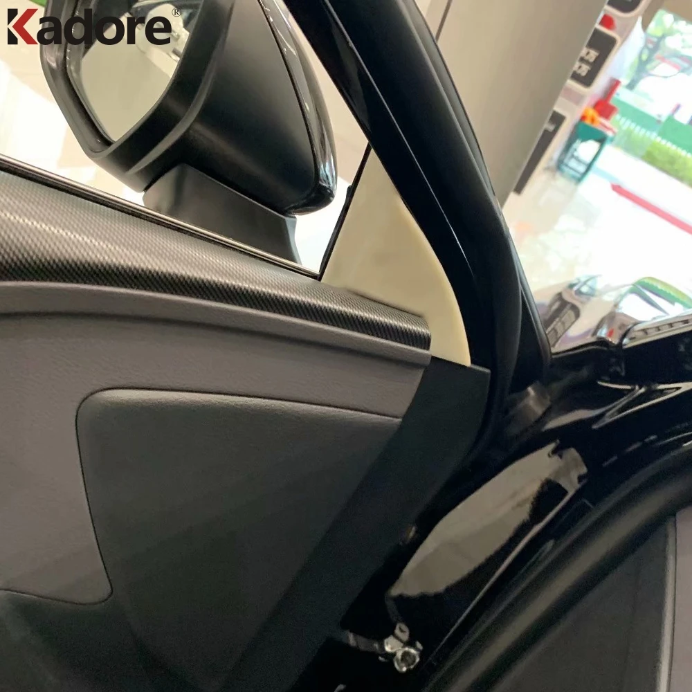 Для Toyota Avalon 2019 2020 углеродное волокно Боковая дверь окно столб крышка отделка