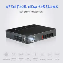 Черный RD601 умный Andorid4.4 wifi светодиодный мини-проектор 3D проектор Miracast домашний кинотеатр Airplay UK Plug