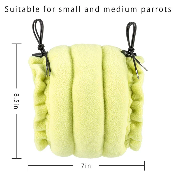 New Hot Pet Parrots Hut Hammock Winter Warm Birds Nests Hanging Hideaway Cave Bed Adjustable for Pet Parrots Squirrels K888