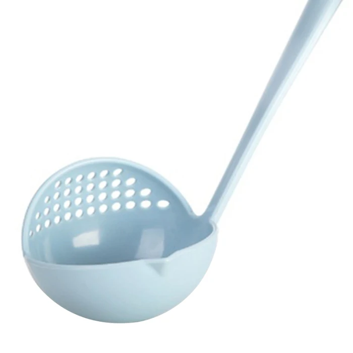 Multi-function 2-in-1Filter Spoon Porridge Soup Spoon Long Handle Spoon Kitchen Tableware BJStore