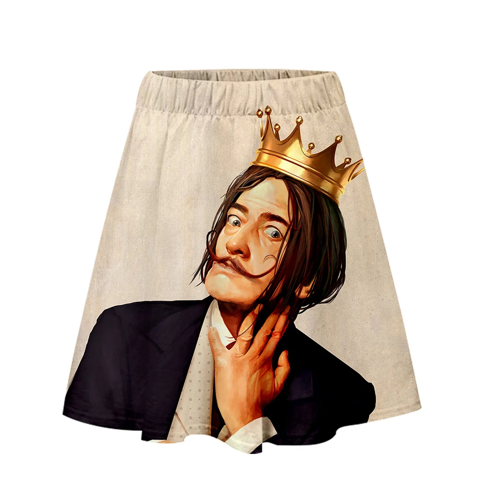 Юбка Salvador Dali Harajuku повседневные новые стильные юбки Harajuku Pop Salvador Dali Новые Сексуальные женские повседневные юбки Kpops