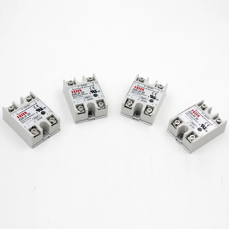 

SSR -50DA/60DA/75DA DC control AC SSR white shell Single phase Solid state relay WITHOUT plastic cover