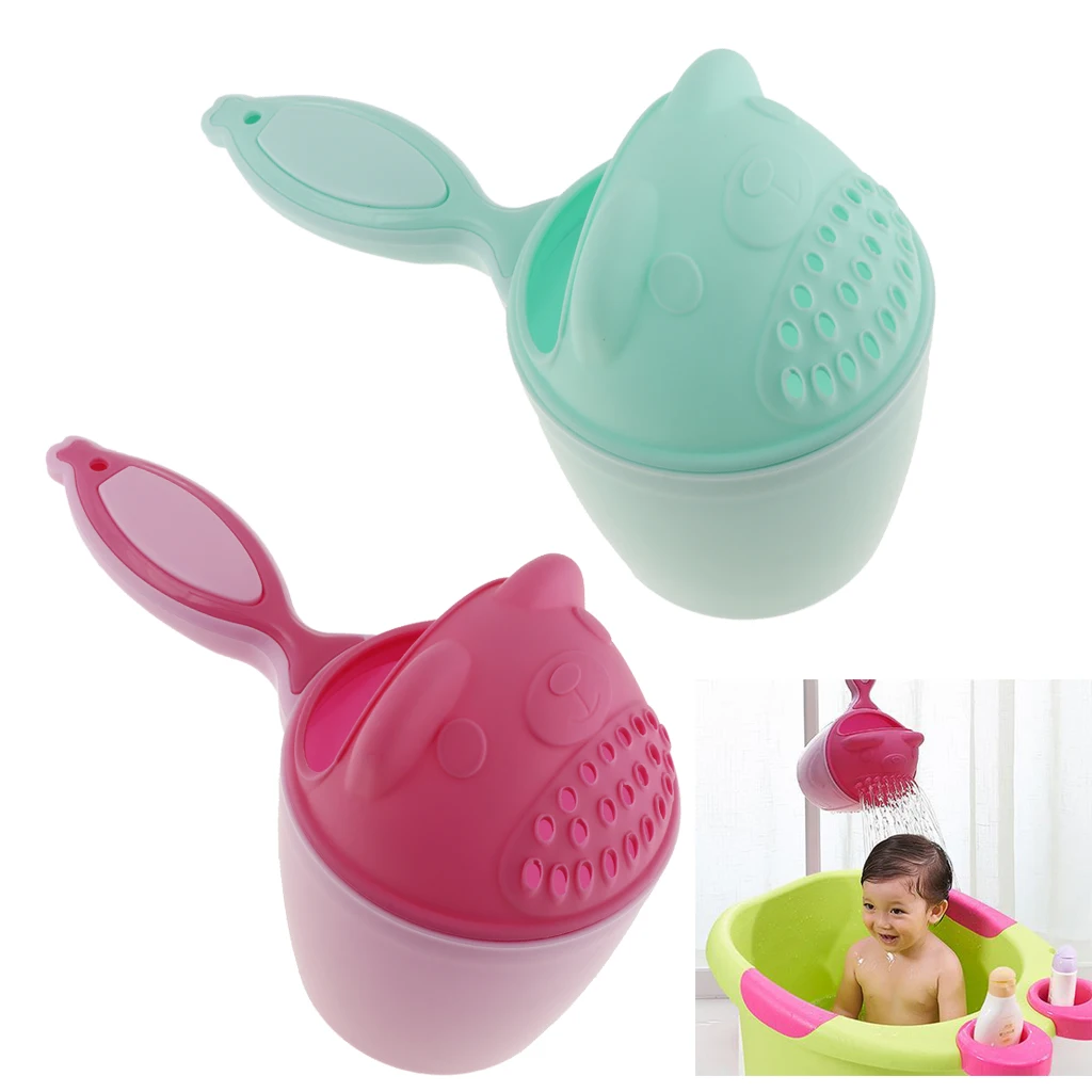 Kids Bath Rinse Shampoo Water Bottle Easy Wash Baby Bathing Cup