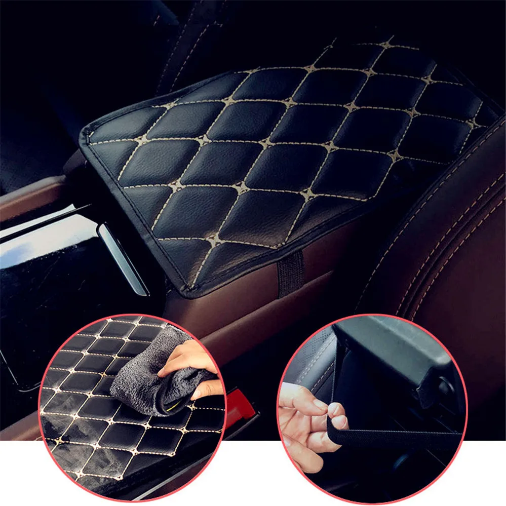 

Car Armrest Mat Auto Armrests Mats Cushion Cover Pad for Kia KND-4 Spectra5 Spectra Rio5 Multi-S Amanti Opirus Magentis Borrego