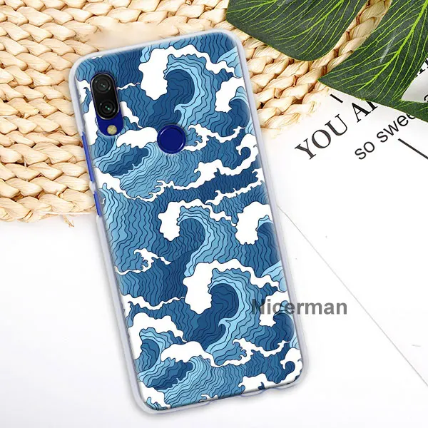 Чехлы для телефонов Hokusai The Great Wave для Redmi Note 6 7 8 Pro Redmi K20 Pro 5 6 7 6A 7A 8A Y3 S2 GO 8T Твердый Чехол - Цвет: H04