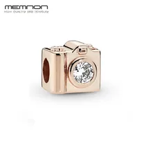 Новые осенние амулеты 925 пробы серебряная Роза Амулет камера подходит браслет ожерелье Подвеска Шарм DIY для женщин Memnon ювелирные изделия