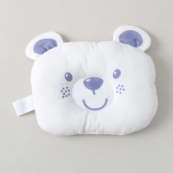 

Gauze printed bear dual-purpose pillow Newborn Baby Infant Pillow Toddler Sleep Cushion Memory Foam Positioner Prevent Flat Head