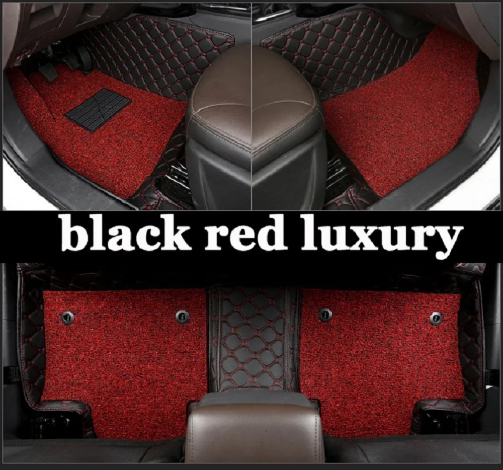 

Custom car car floor mats for nissan teana j31 patrol y61 juke x trail t31 murano xtrail Waterproof leather Anti-slip carpet