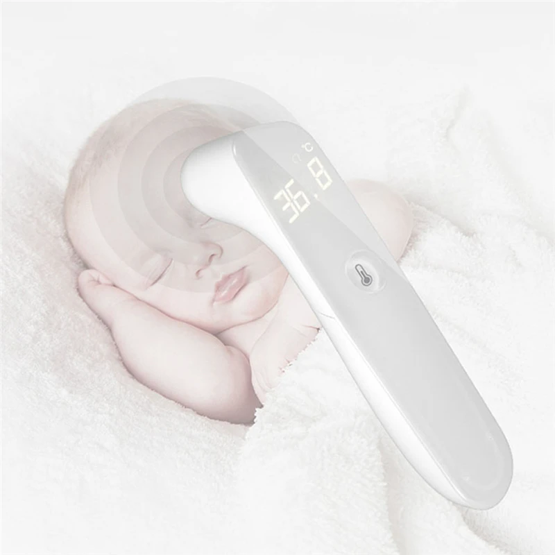 

Ihealth T08 LED Full Screen Smart Body Thermometer White 1S White Instant Measure Infrared Digital Thermometer for Baby