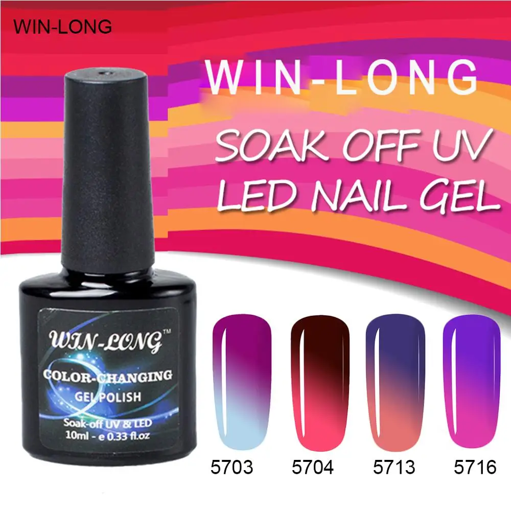 

W-L 10ML Nail Gel Polish Temperature Change Color Gel Nail Polish UV Soak Off Gel Polish Nail Color Paint Lacquer Manicure Kits