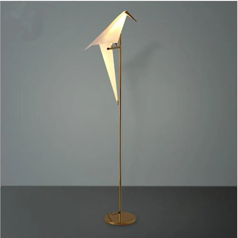 Железный светодиодный оригами в виде птицы Напольная Лампа для спальной гостиной напольный светильник для спальни кабинет гостиная ресторан кафе