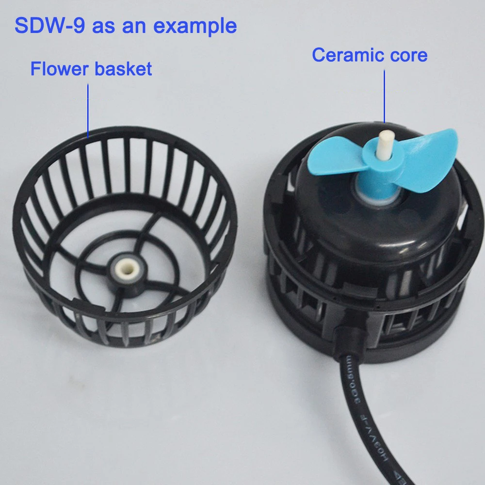 Погружной Аквариум Powerhead Fish Tank Wavemaker циркуляционный насос для пресной воды в соленой воде 360 градусов вращающийся головной насос