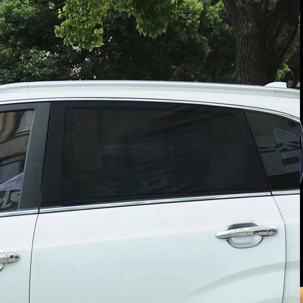 2 шт. 90x40 см оттенок автомобиля Защита от ультрафиолетовых лучей сетчатая занавеска задняя сторона окна Шторы козырек от солнца