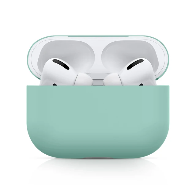 Silicone Case For Airpods Pro Case Wireless Bluetooth For Apple Airpods Pro Case Cover Earphone Case For Air Pods Pro 3 Fundas mint green