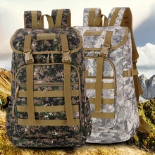 Нейлоновый рюкзак для путешествий на открытом воздухе для мужчин и женщин, камуфляжная альпинистская сумка, армейская тактическая упаковка, водонепроницаемые сумки для ноутбука высокой емкости