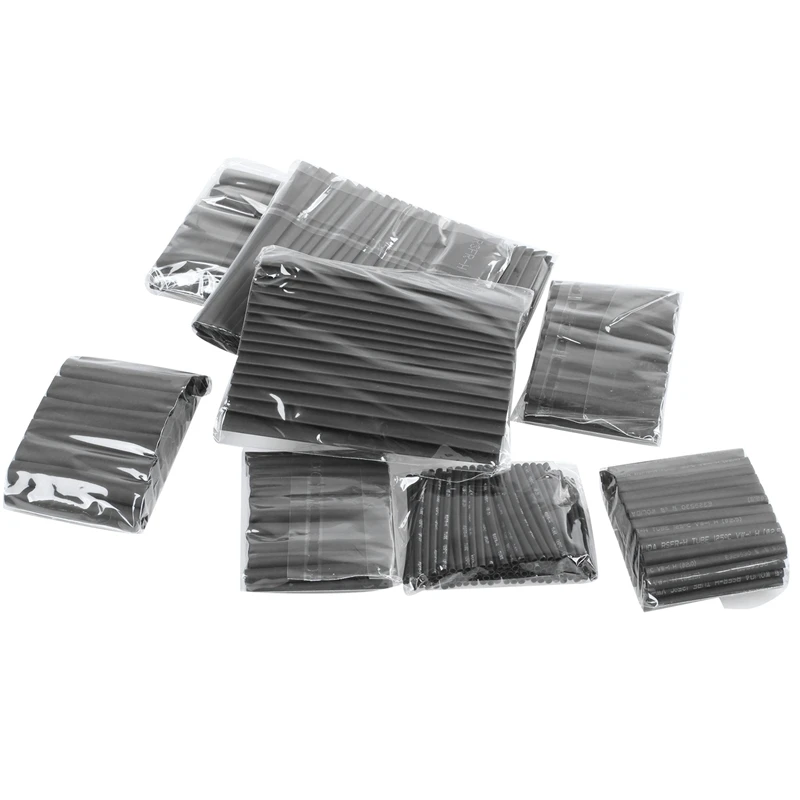 

328PCS Heat Shrink Tube black 8 Sizes Tubing Wrap Sleeve Set Combo