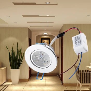 

ICOCO 9W 280-350Lm LED Downlight Ceiling Light Energy-saving Eye Protection LED Down Lamp Bulb With LED Driver AC85-245V
