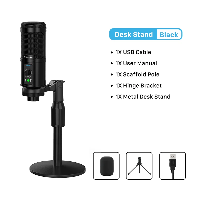  XLR Podcast Microphone Professional Cardioid Condenser  Microphone XLR for PC Computer Studio XLR Mic Kit for  Recording/Podcasting/Streaming/Voice Over/ASMR/Home Studio/ with  Desktop Stand : Musical Instruments