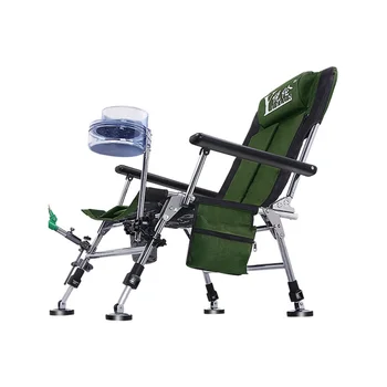 

All terrain wild fishing chair 2019 new European fishing chair folding multifunctional fishing chair portable reclining seat