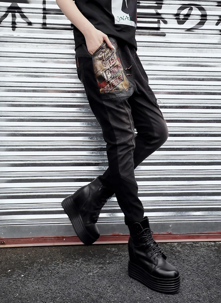 Max LuLu/осень, модные женские брюки в Корейском стиле в стиле панк с 3d принтом, джинсы для мам, черные женские джинсовые брюки с пуш-ап